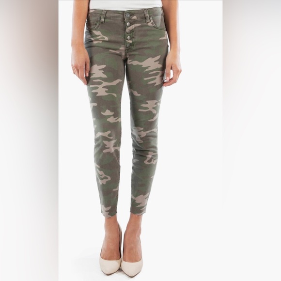 Kut from the Kloth - Connie High Rise Skinny Ankle - Camo - Picture 7 of 9